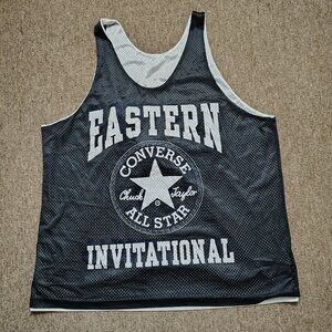Vintage CONVERSE Eastern Invitational Basketball Jersey Men XL Black Reversible